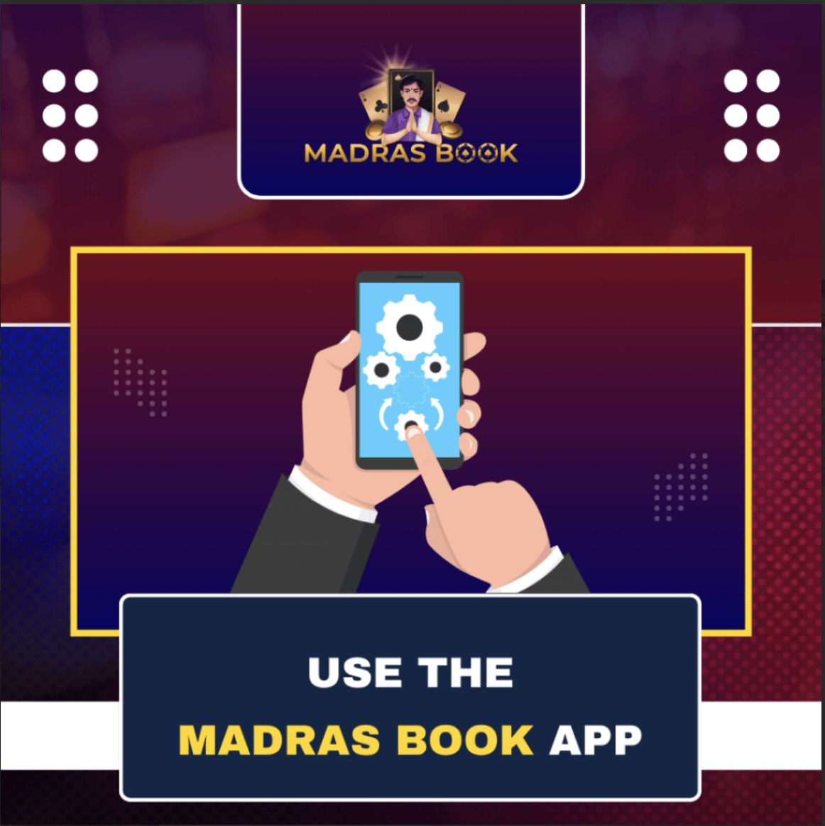 Use the MadrasBook Mobile App for fast and convenient online cricket ID access on your smartphone.